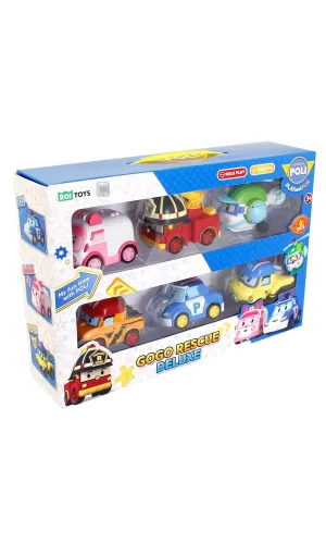 Polı Zr-914 Robocar Poli Gogo Rescue Deluxe 6 Lı Set -
