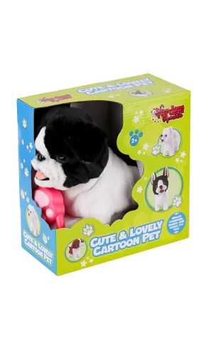 Pr66308-25t Tasmalı Yürüyen Peluş Fransız Köpeği