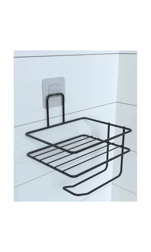Pratik Yapışkanlı Metal Tuvalet Kağıdı Tutucu