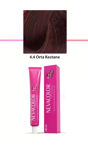 Premium 4.4 Orta Kestane - Kalıcı Krem Saç Boyası 50 g Tüp