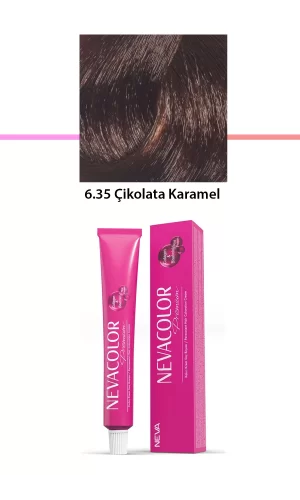Premium 6.35 Çikolata Karamel - Kalıcı Krem Saç Boyası 50 g Tüp