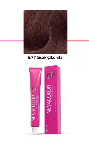 Premium 6.77 Sıcak Çikolata - Kalıcı Krem Saç Boyası 50 g Tüp