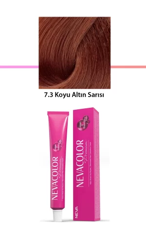 Premium 7.3 Koyu Altın Sarısı - Kalıcı Krem Saç Boyası 50 g Tüp