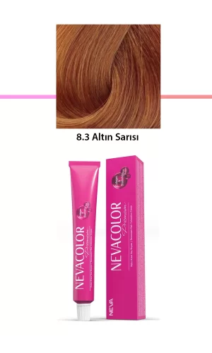 Premium 8.3 Altın Sarısı - Kalıcı Krem Saç Boyası 50 g Tüp