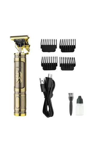 Ps-033 Çelik Kasa Profesyonel T-bıçak Saç Sakal Ense Ve Çizim Tıraş Makinesi