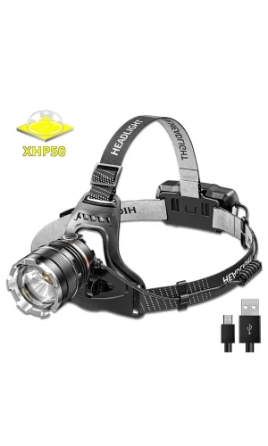 Ps-8002 Sensörlü Zoomlu Profesyonel Şarjlı Kafa Lambası