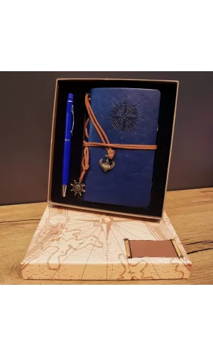 Pusula Defter Ve Tükenmez Kalem Set