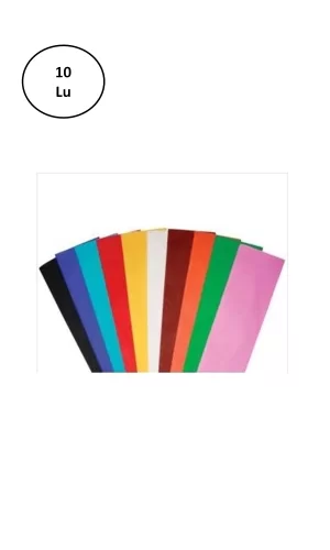 Puti-5466 Krapon Kağıdı 50X200 Cm Karışık Renk 10 Lu