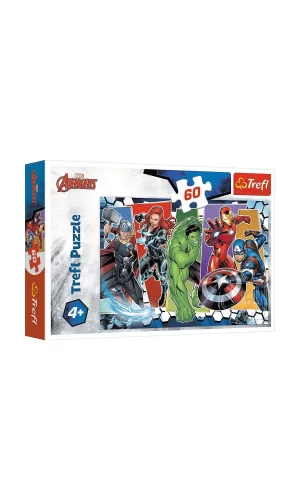 Puzzle-17357 Marvel The Avengers 60 Parça Puzzle