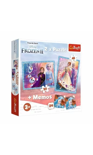 Puzzle-90814 2ın1 Frozen Iı Çocuk Puzzle