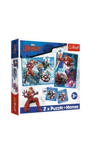 Puzzle-93333 2w1 Marvel The Avengers Çocuk Puzzle