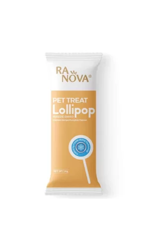 Ranova Kabak Aromalı Dondurularak Kurutulmuş Kedi Ödülü Lolipop 1.4 Gr