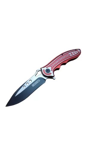 Rd T60a Kamp Çakı 20 Cm - Kırmızı Sap, Otomatik, Kemerlikli