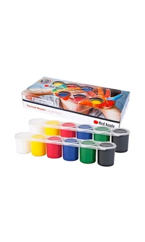 Red Apple Parmak Boyası Sıralı 12 Renk 12x25 ml