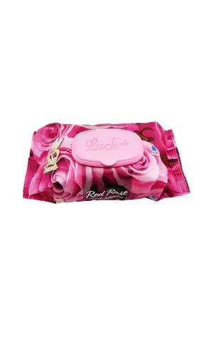 Red Rose Islak Havlu Mendil 90 Adet Kapaklı Gül Kokulu