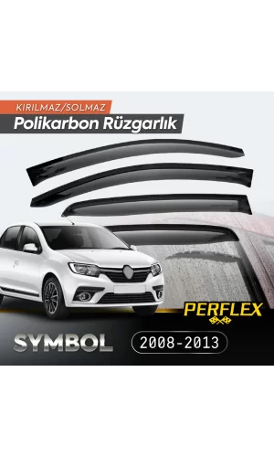 Renault Symbol 2008-2013 Cam Rüzgarlığı V2 Düz