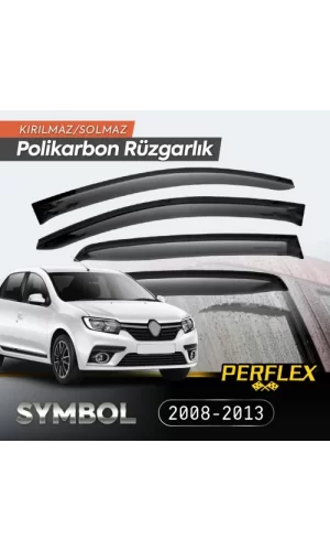 Renault Symbol 2008-2013 Cam Rüzgarlığı V2 Düz