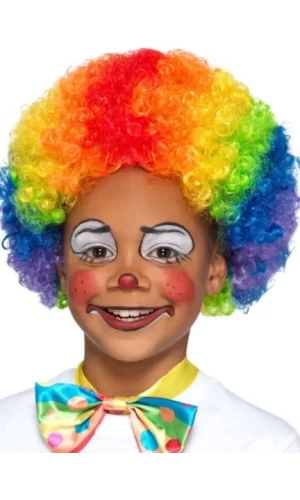 Rengarenk Kıvırcık Afro Peruk Bonus Saç 120 Gr