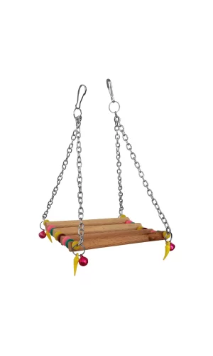 Renkli Boncuklu Ve Çanlı Gondol Kuş Salıncağı 9*11-18 cm