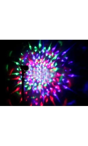 Renkli Led Döner Başlıklı Disko Ampulü