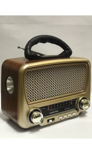 Rt-819 Güneş Enerjili Nostaljik Fm,aux,usb Müzik Çalar