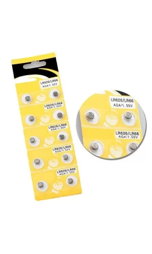 Saat Pili - Düğme Pil 10lu Paket Lr626-lr66 Ag4-1.55v