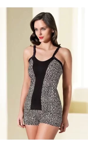 Şahinler Bayan Leopar Şortlu Takımı B159