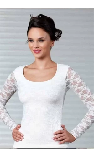 Şahinler Tüllü Uzun Kol Body B357