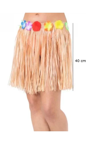 Saman Renk Püsküllü Hawaii Luau Hula Etek