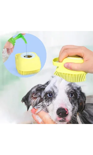 Şampuan Hazneli Kedi Köpek Yıkama Kesesi