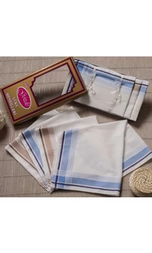Sarı Kutulu 46x46 cm 12 Adet Kumaş Mendil-GSK 03