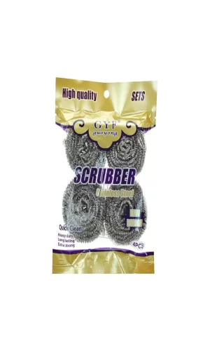 Scrubber Paslanmaz 4lü Bulaşık Teli