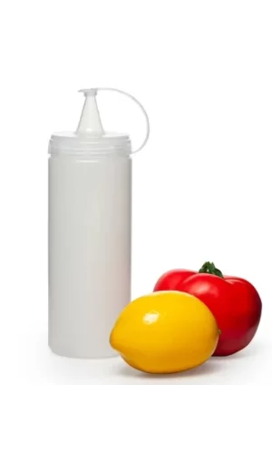 Şeffaf Sos Şişesi - 1000ml Dev Boy