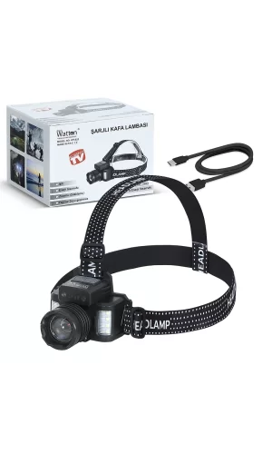 Sensörlü Cree Tg Led  Şarjlı Kafa Lambası  Wt-625