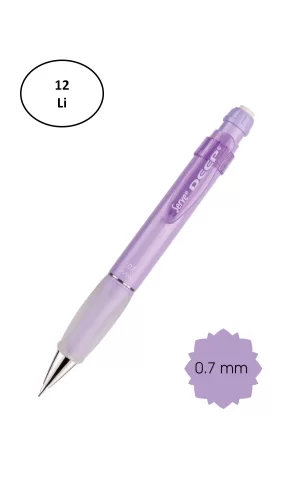Serve Deep 0.7Mm Mekanik Kurşun Kalem Pastel Renk Sv-Deep 07 Lavanta 12li