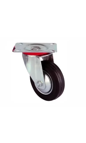 Servis Tekeri - Tablalı Siyah Döner - Çap 100 Mm