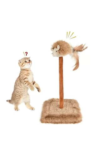 Sesli Oyuncaklı Kedi Tırmalama Tahtası
