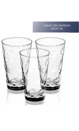Sigma Bardak 42843 3lü Sade Royaleks-SGM09078 42843