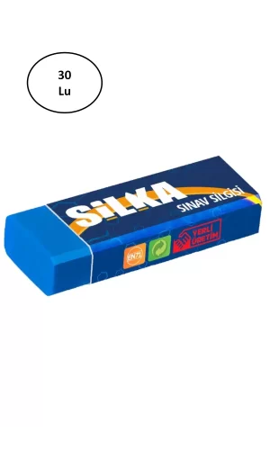 Silka Art.10 Sınav Silgisi Lacivert (30 Lu Kutu)