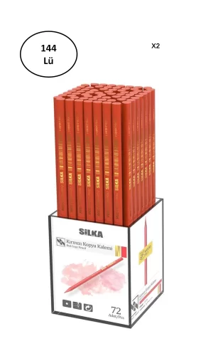 Silka Kırmızı Kopya Kalemi 144lü