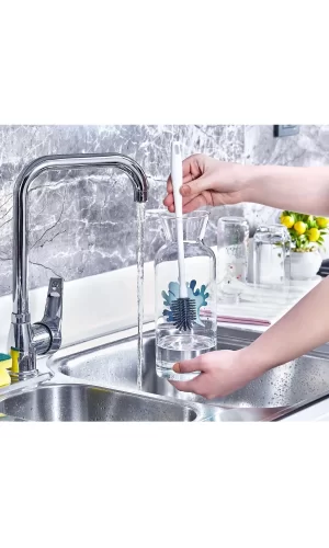 Şişe Ve Biberon Temizleme Fırçası Silikon Fırça Fr-401