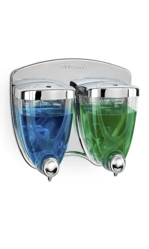 Sıvı Sabunluk Ikiz 350+350 ml Krom Kaplama Royaleks-F038
