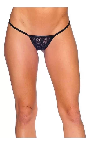Siyah Dantelli Tanga Tm1164