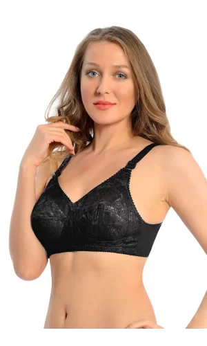 Siyah Dantelli Toparlayıcı Sütyen - 507