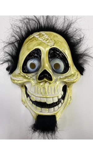 Siyah Peluş Saçlı Coco Hector Rivera Maskesi 25x23 Cm
