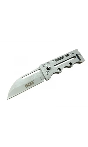 Sog Ac78 Gri Yaprak Kamp Çakı 14,5 Cm - Metal Sap, Kılıflı