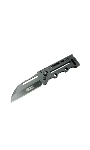 Sog Ac78 Siyah Yaprak Kamp Çakı 14,5 Cm - Metal Sap, Kılıflı