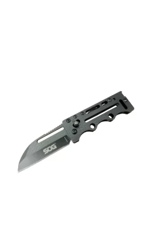 Sog Ac78 Siyah Yaprak Kamp Çakı 14,5 Cm - Metal Sap, Kılıflı