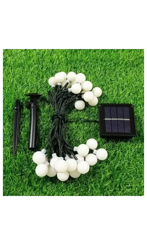 Solar 5m 28 Led Top RGB Siyah Kablolu