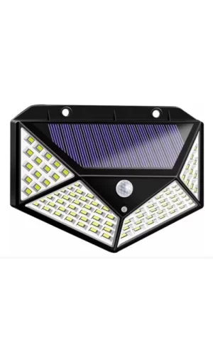 Solar Hareket Sensörlü Duvar Lambası 100 Led
